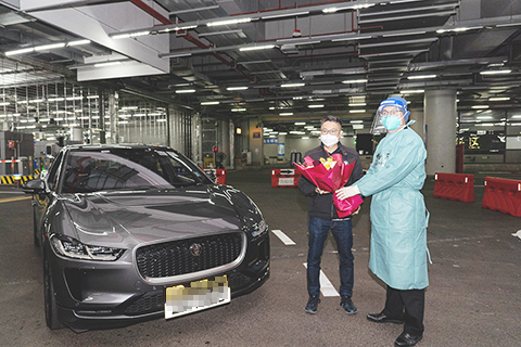  首架「澳車北上」車輛本月一日凌晨順利駛入廣東。